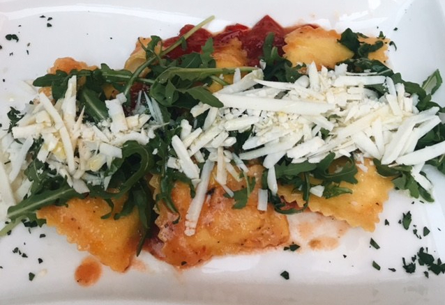 Ravioli à la burrata du Saint-Paul à Lausanne