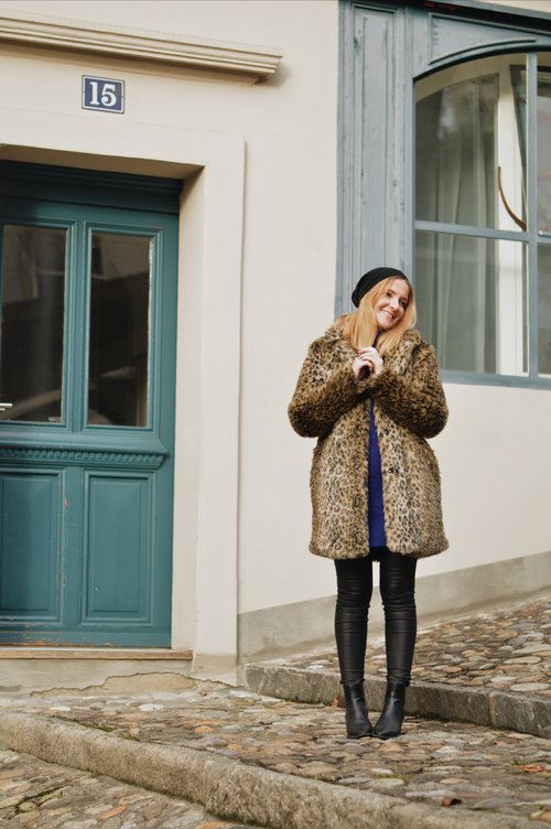manteau léopard tenue du jour blog suisse swissfashionblogger